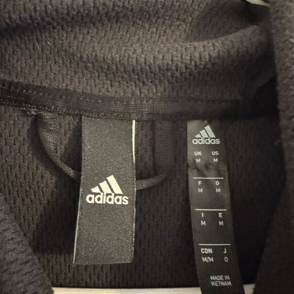 Adidas Hoodie Sweatshirt The Brand With The Three Stripes Gray Men’s Medium Pull - Picture 3 of 4